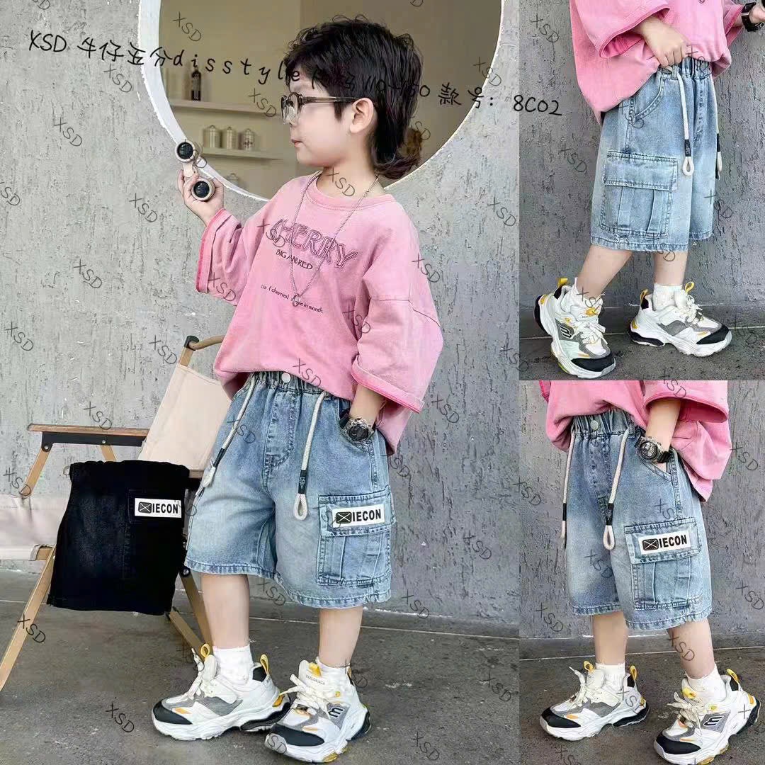 (Size 110-150 ) - Quần short jean mềm QC nhiều mẫu cho bé trai size 110-150