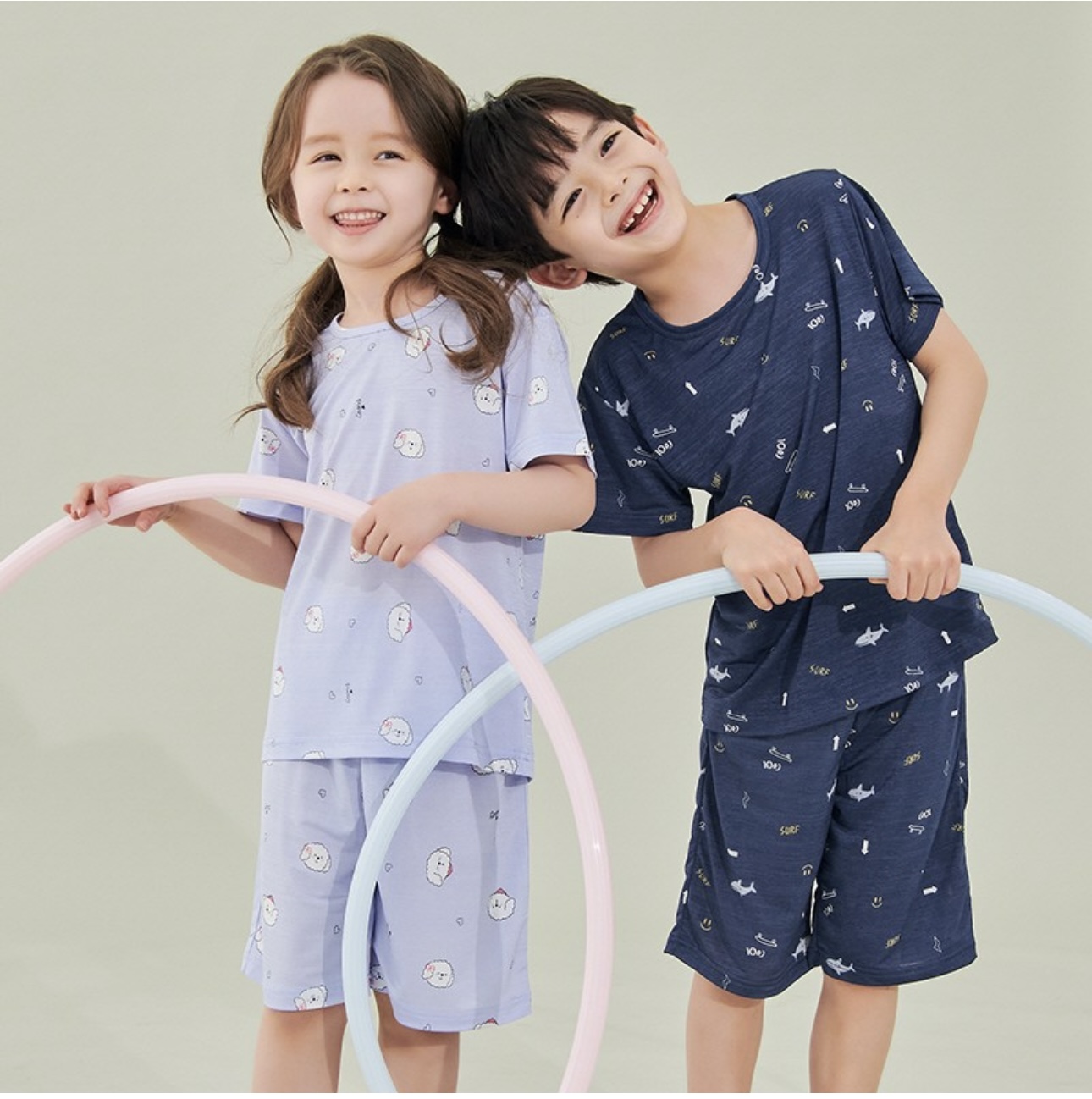 Bộ thun poly SuaFam xuất Hàn nhiều màu cho bé size 65 - 85 ( 6 - 14y )