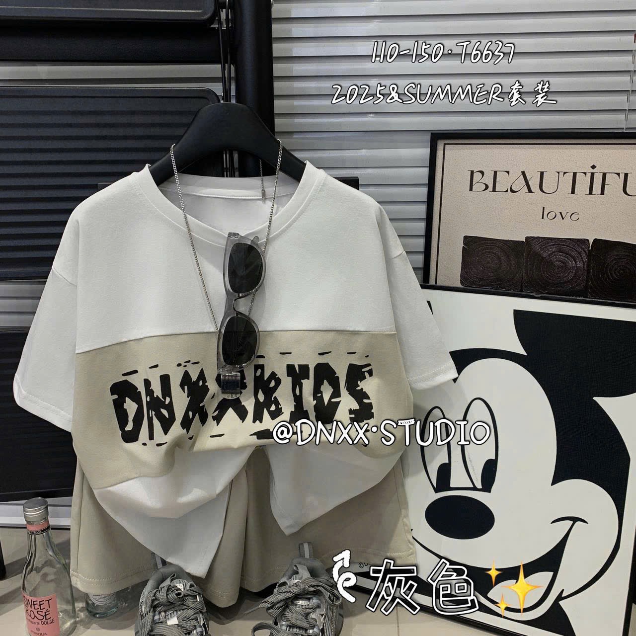 Bộ cotton QC nhiều màu cho bé trai size 110-150