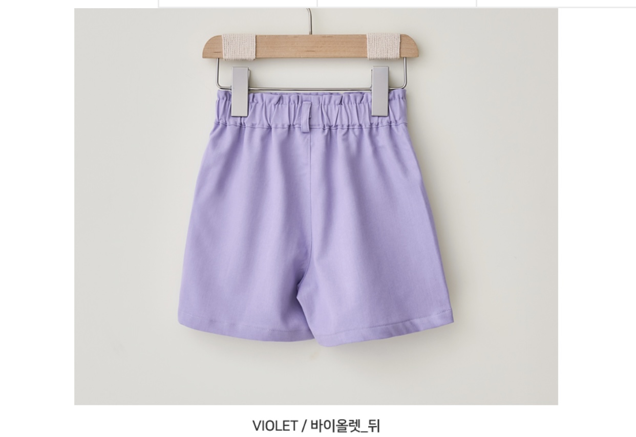 Quần short Bebezoo 2 màu tím/trắng BG size 100-140