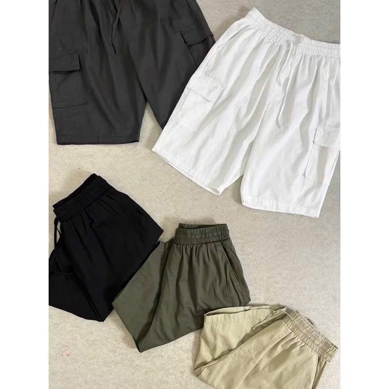 Quần short kaki túi hộp xuất hàn nhiều màu cho Bố size M-XL