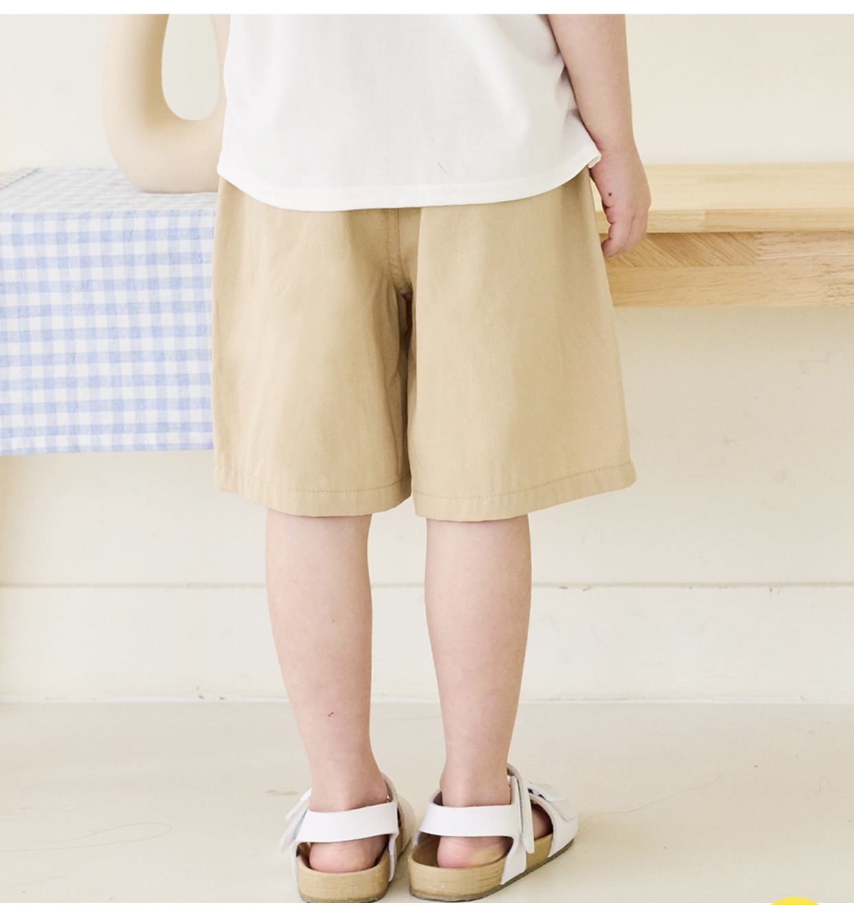 Quần short Bebezoo kaki 3 màu Be/Trắng/Đen BT size 100-150