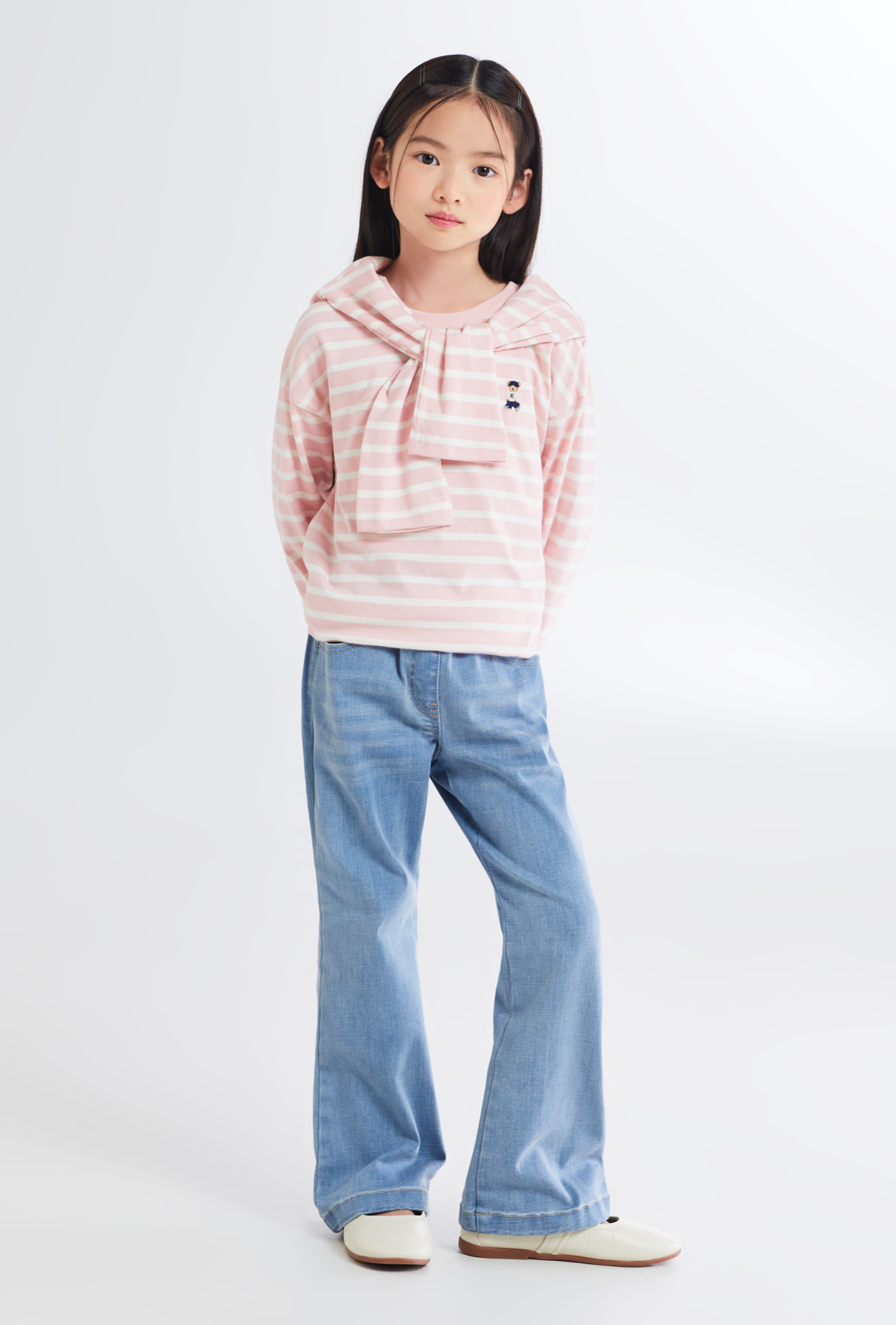 Quần jean Spao ống loe dư xịn cho bé gái size 120-160