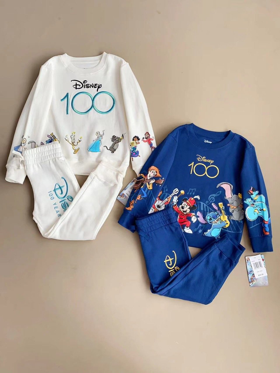 Bộ nỉ bông Disney nhiều hình Bé Gái size 3 - 10y