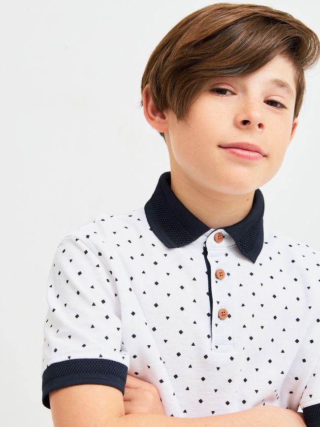 Áo polo Acoola 2 màu họa tiết Bé Trai size 122 - 170