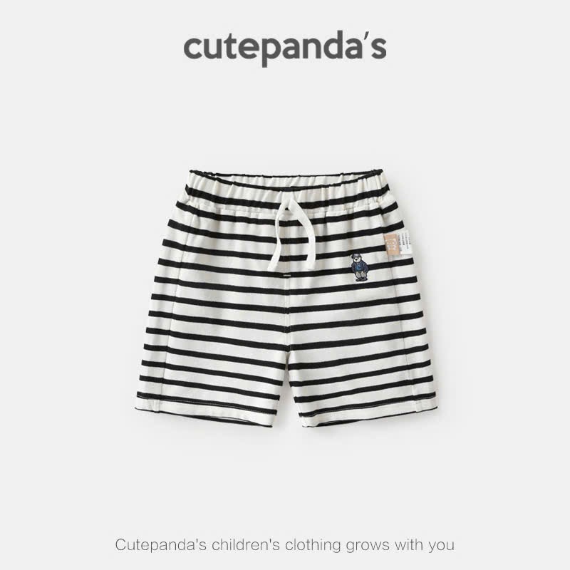 Quần cotton Cute Panda trơn / kẻ nhiều màu size 90 - 120