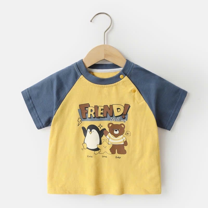 BM2 - Áo cotton Cutepanda tay giác lăng nhiều màu cho bé size 90-120