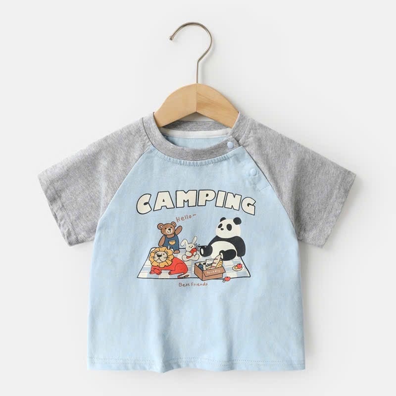 BM2 - Áo cotton Cutepanda tay giác lăng nhiều màu cho bé size 90-120