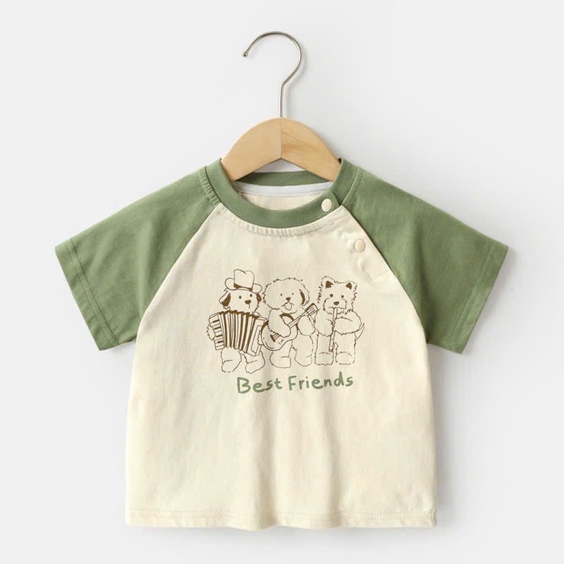BM2 - Áo cotton Cutepanda tay giác lăng nhiều màu cho bé size 90-120