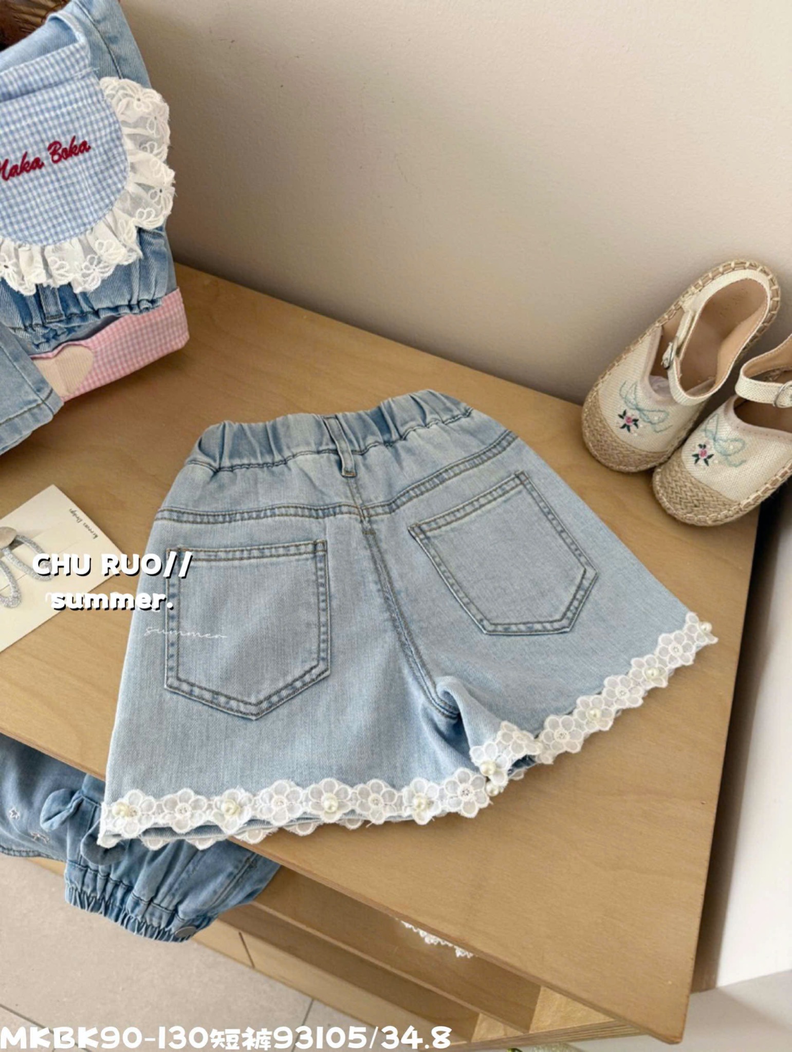 Quần short jean QC nhiều mẫu cho bé gái size 90-130