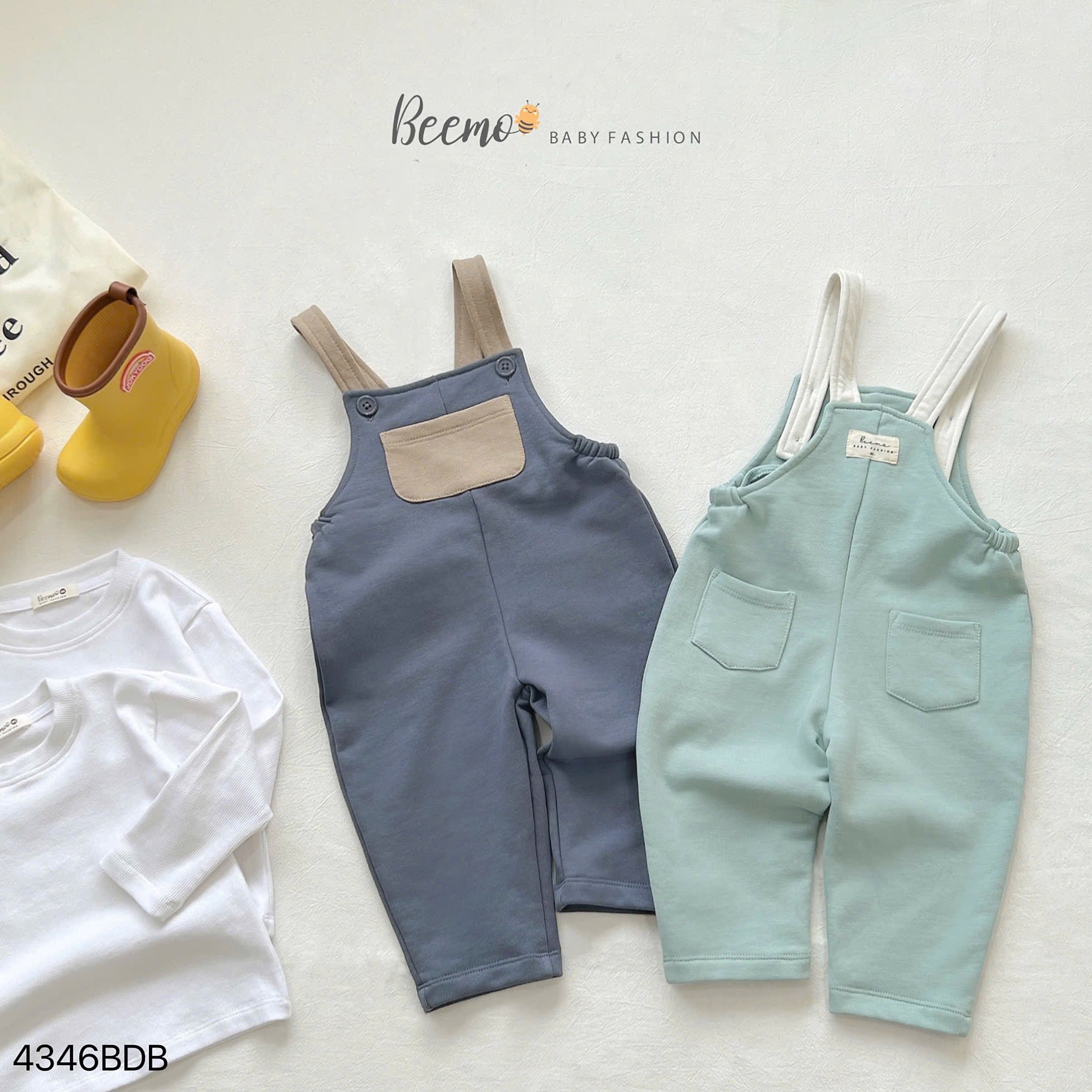 Set yếm da cá Beemo phối túi siêu cute cho bé size 80-120