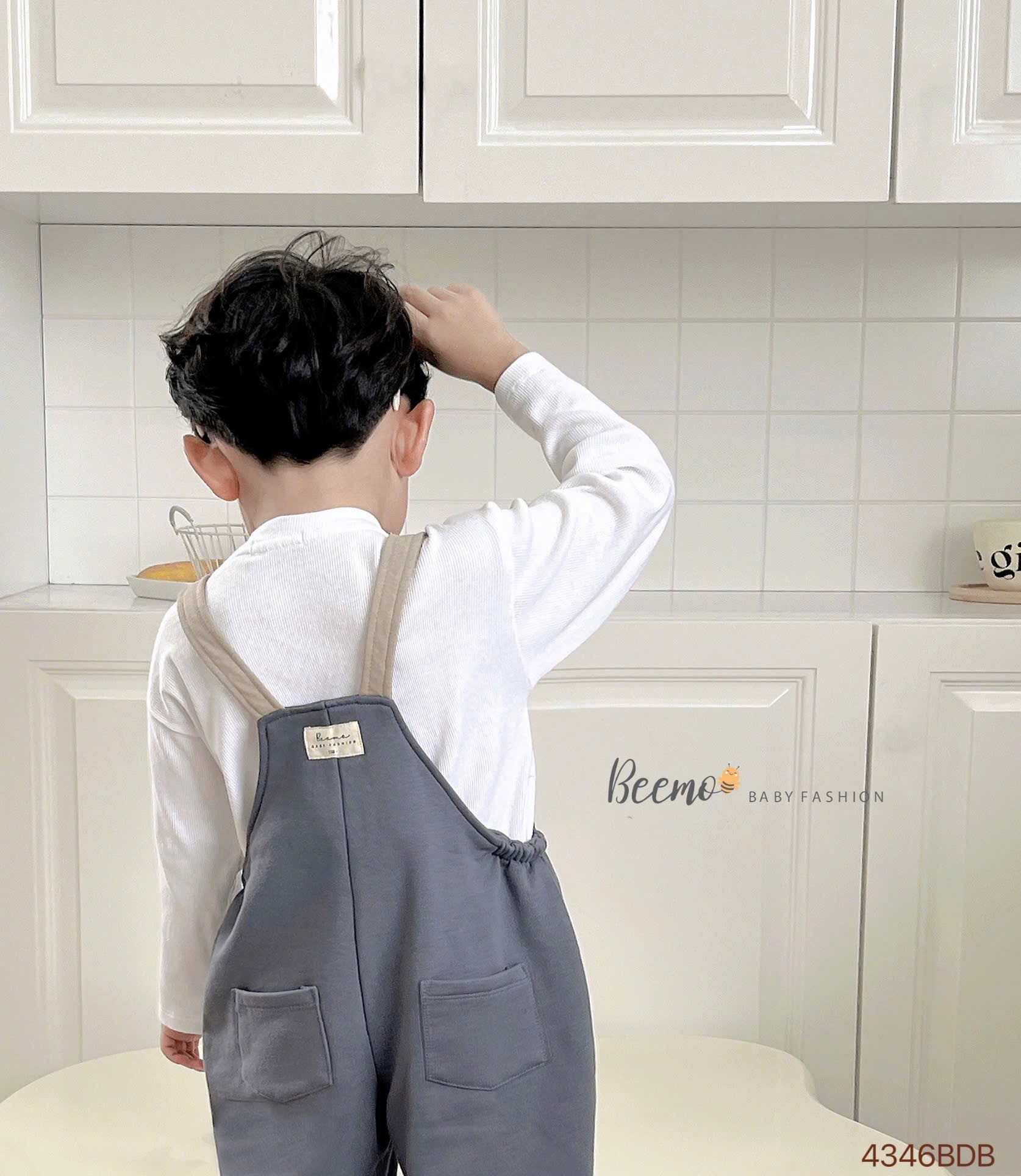 Set yếm da cá Beemo phối túi siêu cute cho bé size 80-120
