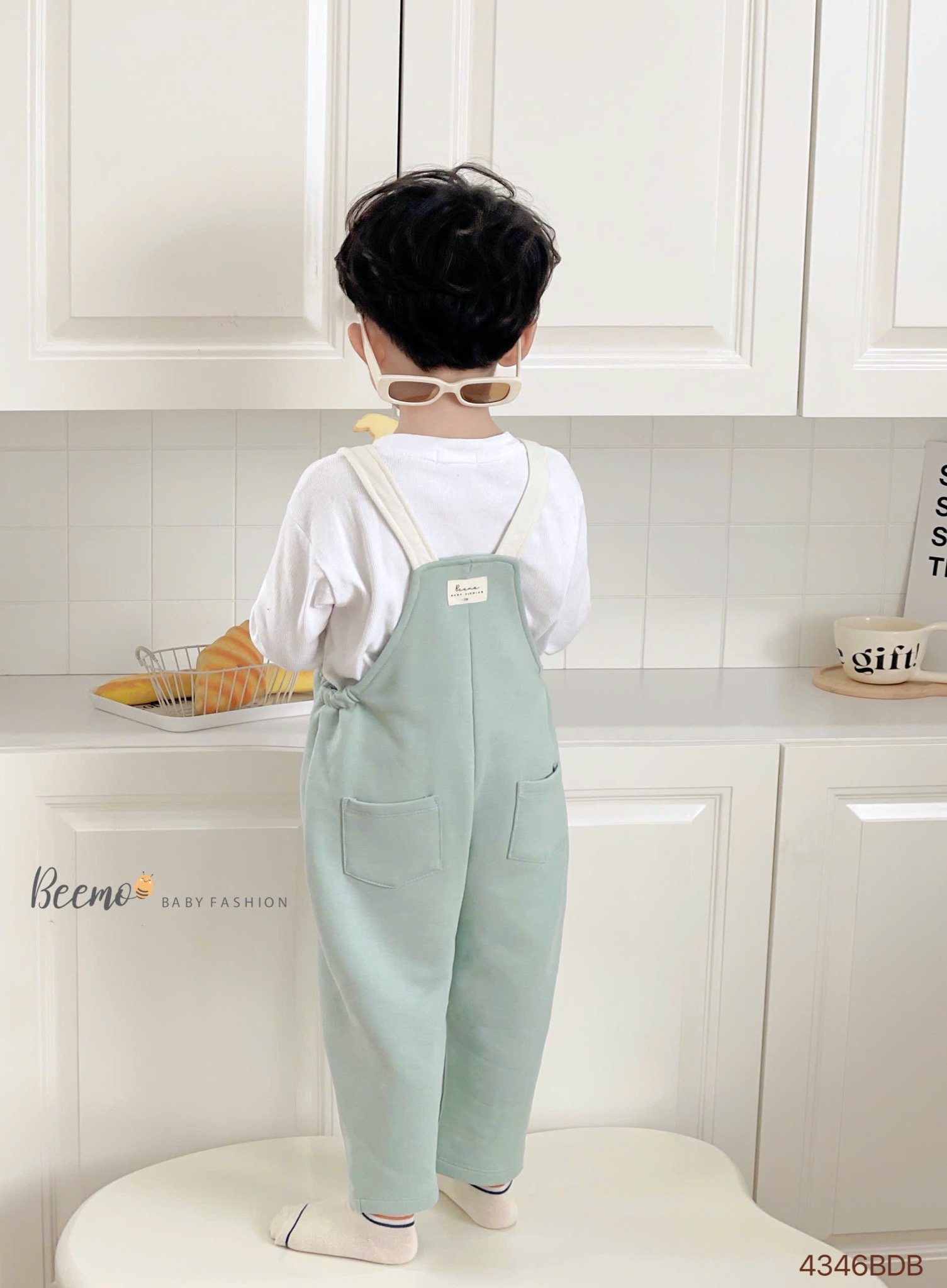 Set yếm da cá Beemo phối túi siêu cute cho bé size 80-120