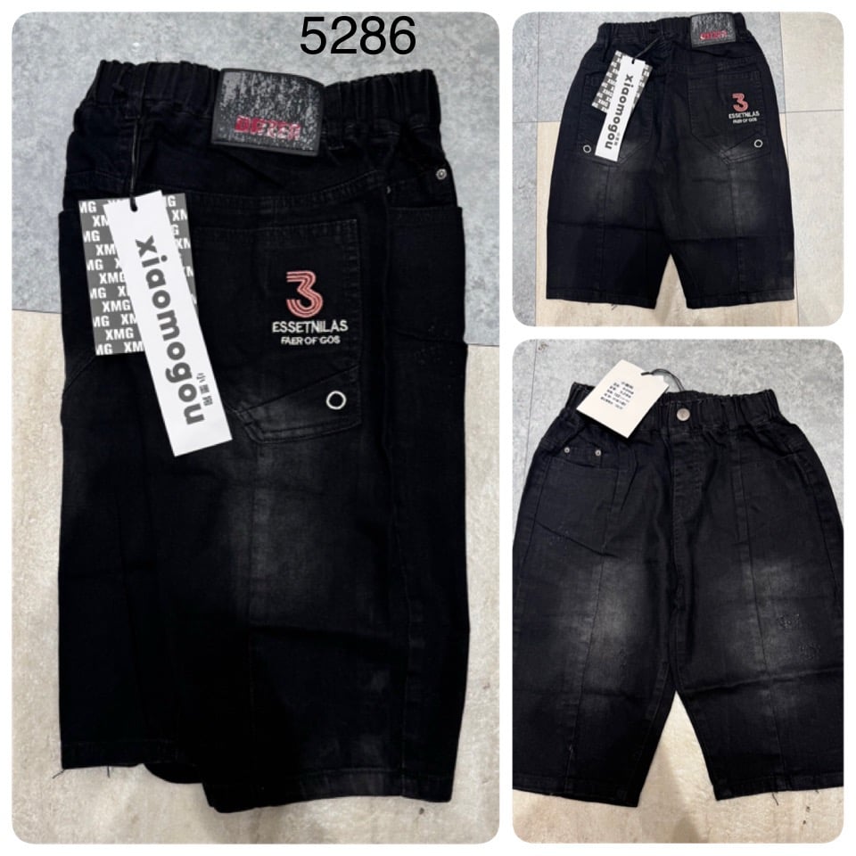 (Size 120-160 ) - Quần short Jean mềm QC nhiều mẫu cho bé trai size 120-160