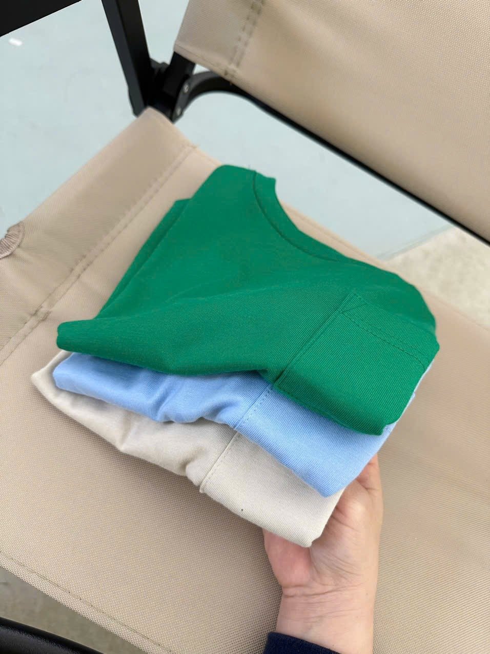 Áo cotton GGJJ dư xịn túi ngực nhiều màu cho bé trai size 2-8y