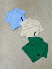 Áo cotton GGJJ dư xịn túi ngực nhiều màu cho bé trai size 2-8y