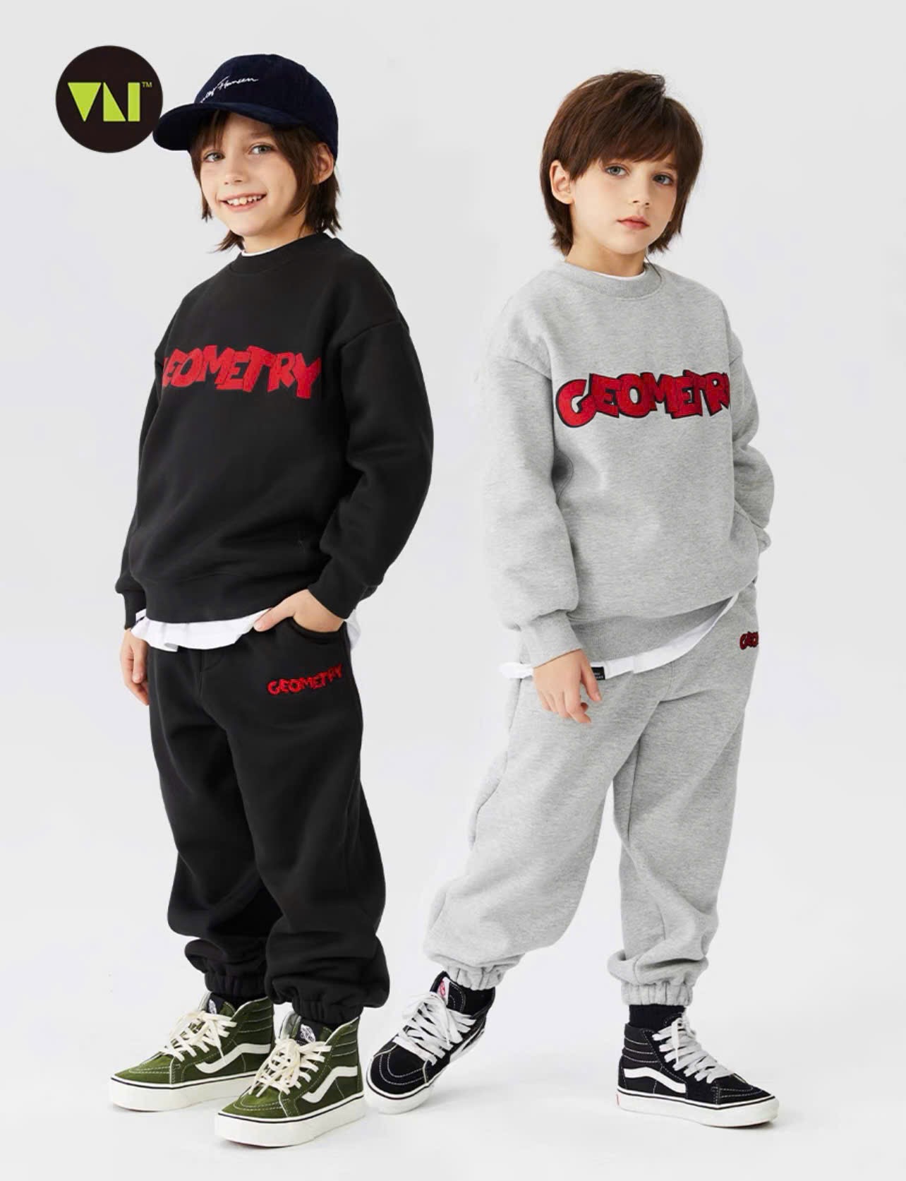 Bộ nỉ da cá HM vải dư nhiều mẫu BTBG size 4-14y