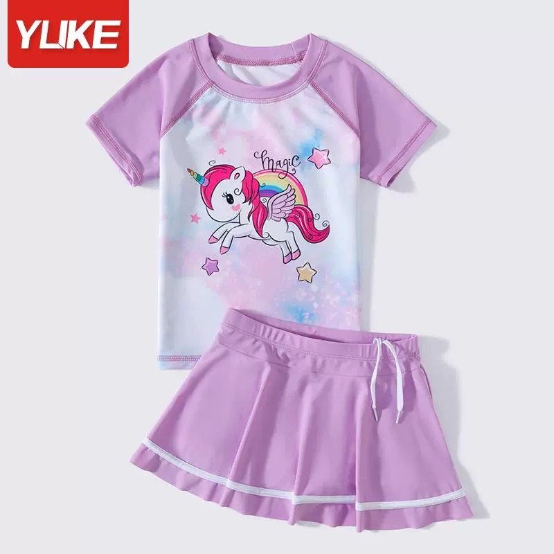 220 - Bộ bơi YUKE pony áo rời + chân váy liền quần size L-5XL