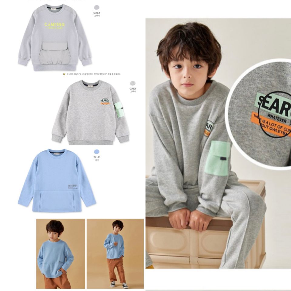 Áo nỉ da cá Owley Barn nhiều mẫu Bé Trai size 110 - 150 ( Bảng màu 1 )