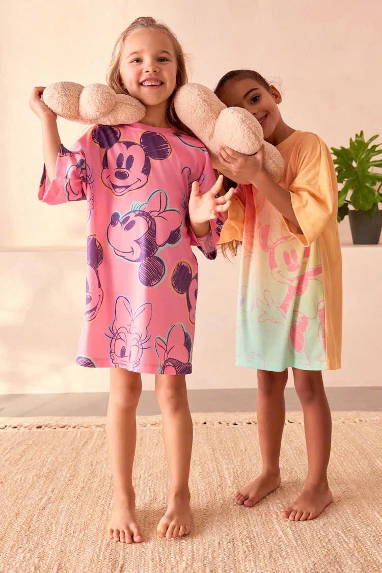 Váy ngủ thun Poly Next dư xịn nhiều màu cho bé gái size 2-14y