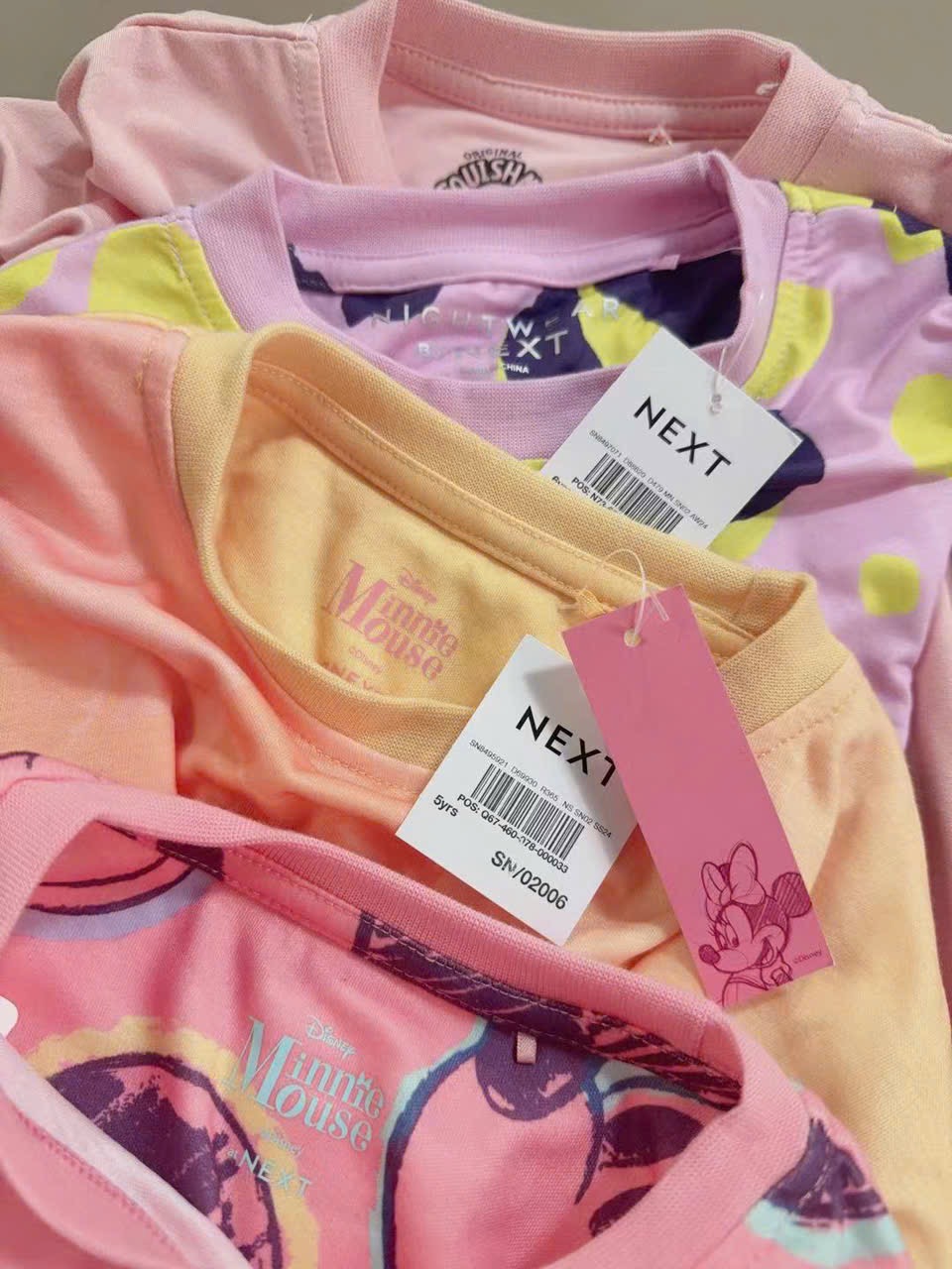 Váy ngủ thun Poly Next dư xịn nhiều màu cho bé gái size 2-14y