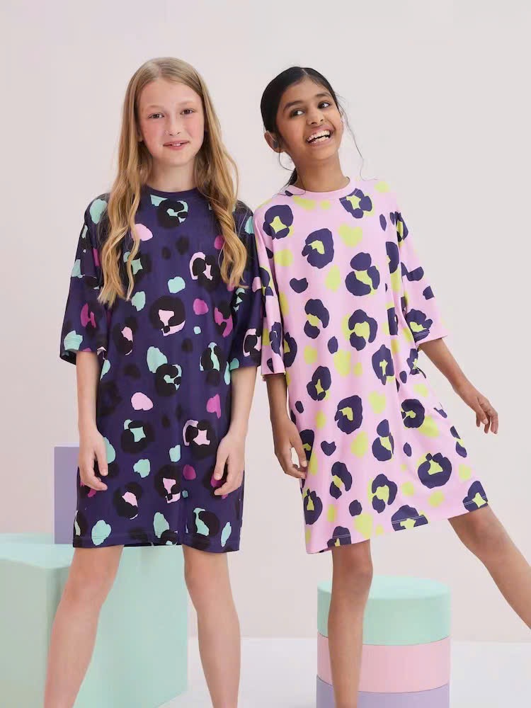 Váy ngủ thun Poly Next dư xịn nhiều màu cho bé gái size 2-14y