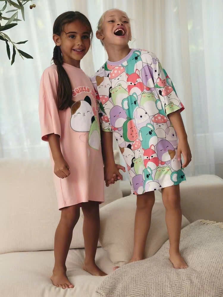 Váy ngủ thun Poly Next dư xịn nhiều màu cho bé gái size 2-14y