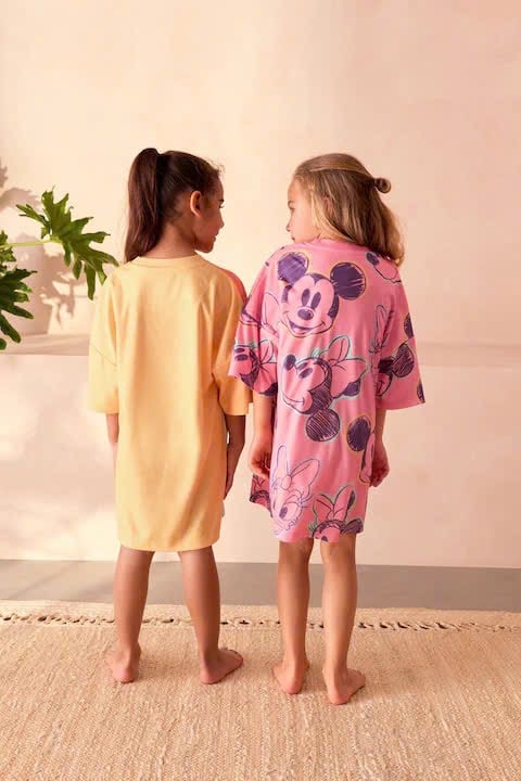 Váy ngủ thun Poly Next dư xịn nhiều màu cho bé gái size 2-14y