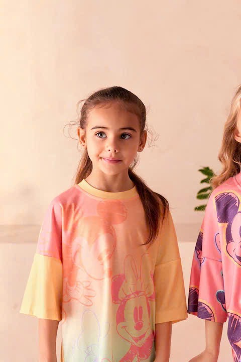Váy ngủ thun Poly Next dư xịn nhiều màu cho bé gái size 2-14y