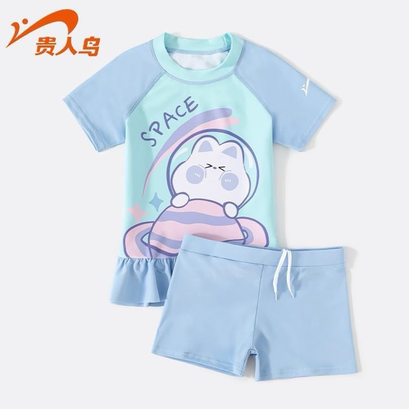 04 - Bộ bơi 2ct GRN 3 màu BG hoạ tiết mèo cute size 110-160