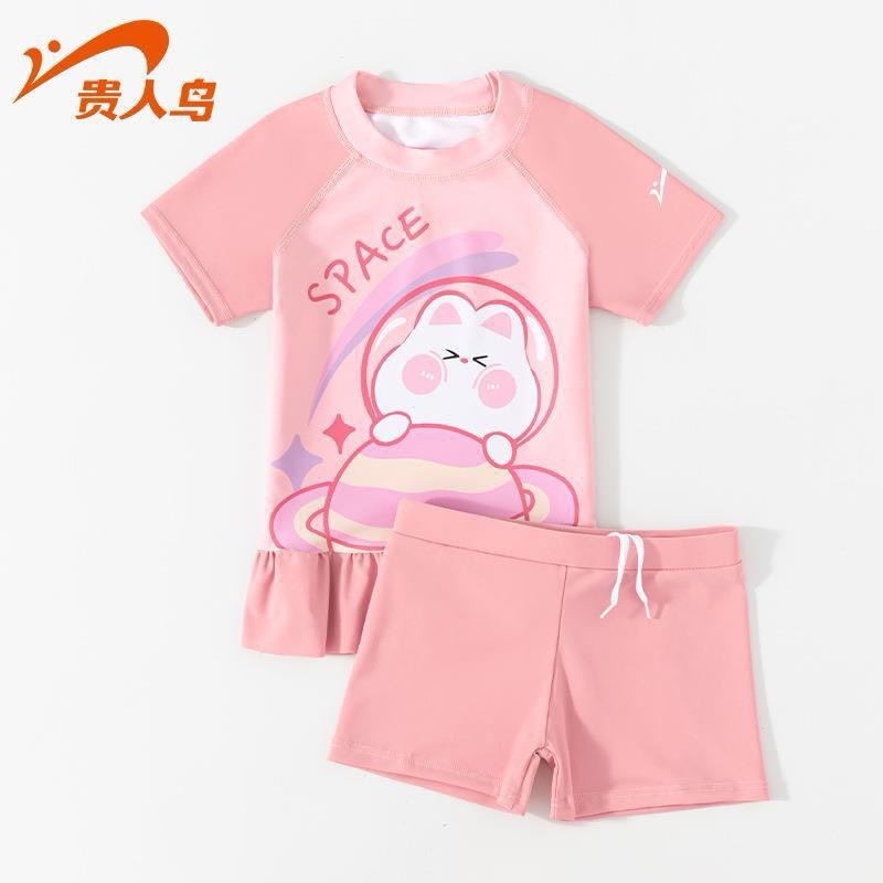 04 - Bộ bơi 2ct GRN 3 màu BG hoạ tiết mèo cute size 110-160