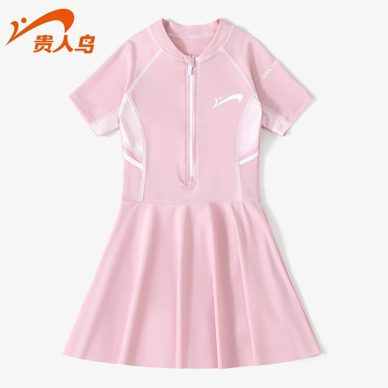 07 - Bộ bơi GRN dáng váy liền quần 2 màu size 110-160