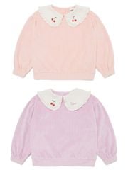 Áo nhung cổ sen L.C xuất Hàn 2 màu hồng, tím size 100-150