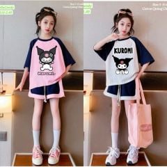 M4116.45 - Set bộ Mia Kids cotton Kuromi 2 màu BG size 2-12y