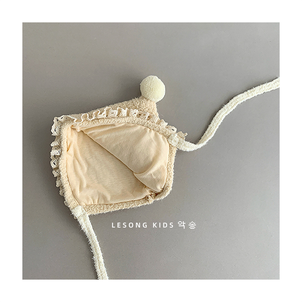 Mũ len chóp cục bông hình nấm nhiều màu cho bé size 1-5y