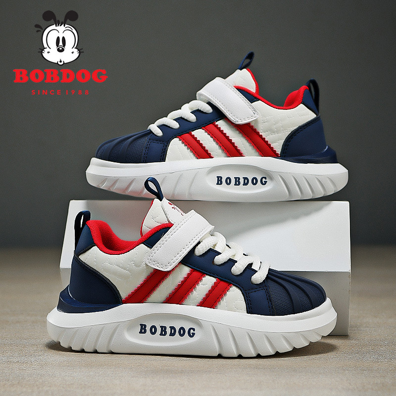 S334 - Giày thể thao Bobdog kẻ sọc 2 màu cho bé size 27-39