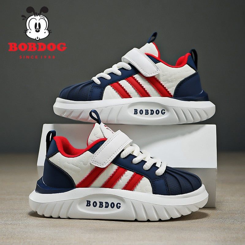 S334 - Giày thể thao Bobdog kẻ sọc 2 màu cho bé size 27-39