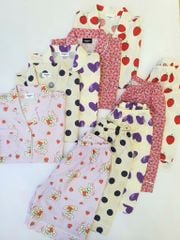Bộ pyjama Beemon vải thô Hàn nhiều màu cho bé gái size 120-160