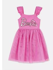 Váy công chúa Barbies màu hồng đậm BG size 2-8y