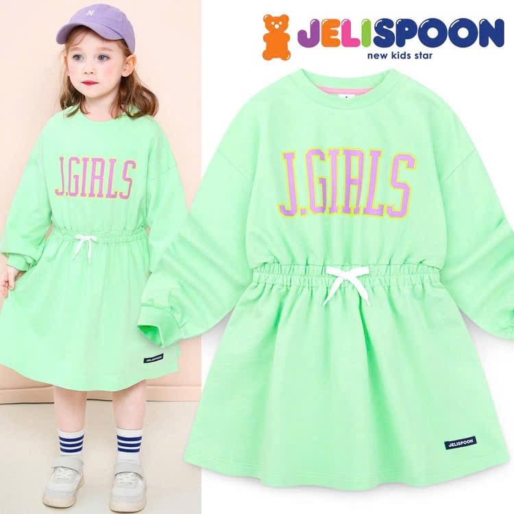 Váy nỉ da cá xuất Hàn nhiều mẫu cho bé size 100-150