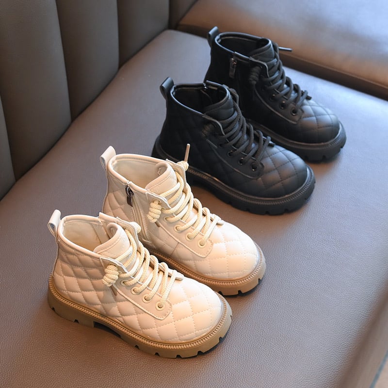 JN6929 - Bốt chần trám cao cổ nhiều màu cho bé size 26-36