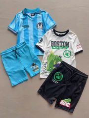 Bộ thể thao NBA 2 màu Xanh Sonic / Trắng Boston size 2 - 8y