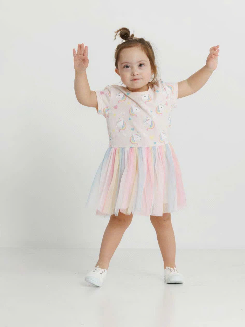 Váy cotton Delta dư xịn phối chân ren mềm nhiều màu bé gái size 2-10y