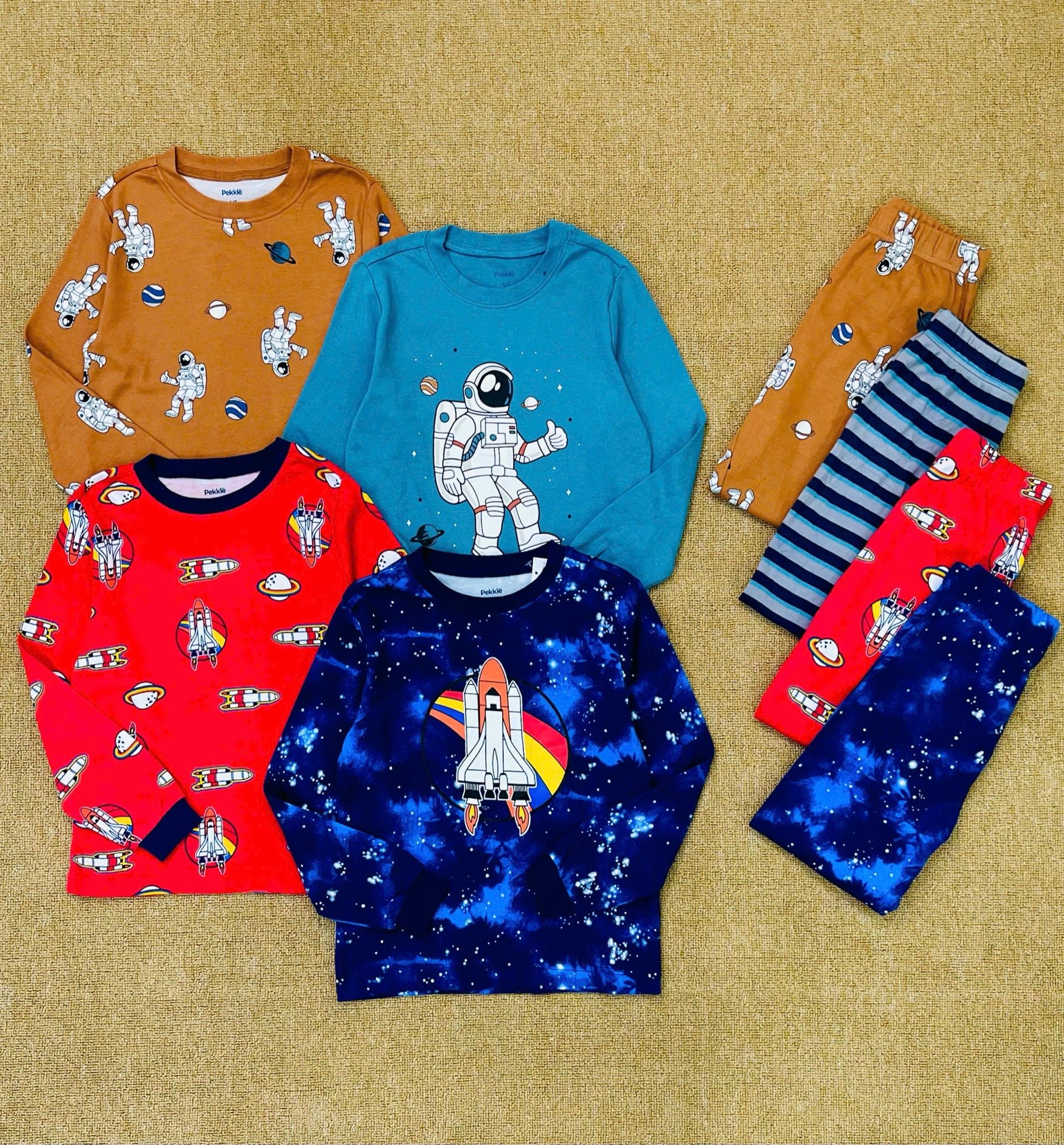 Bộ cotton Pekkle dư xịn bé trai size 2-12y