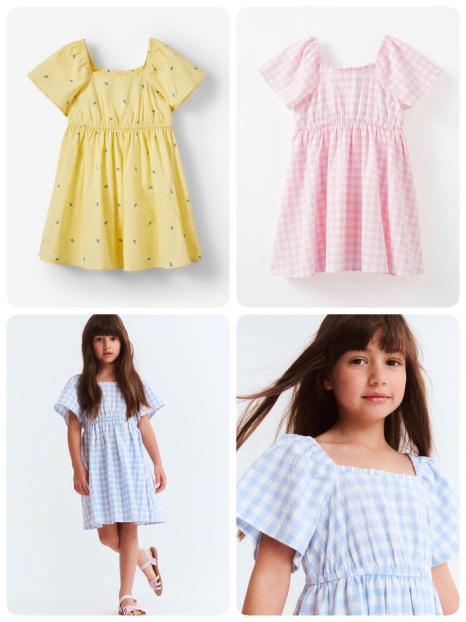 Váy thô chun eo Cotton On 3 màu Bé Gái size 2 - 10y