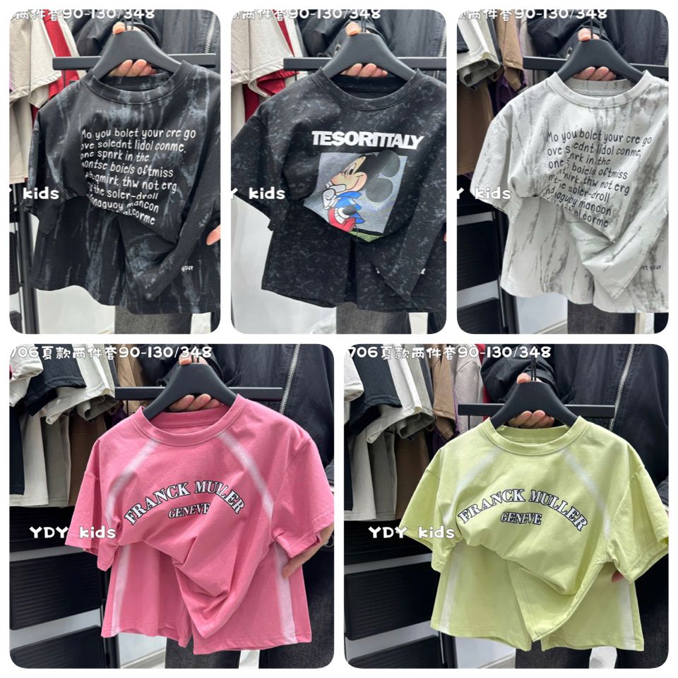 Bộ cotton QC nhiều màu cho bé size 90-130