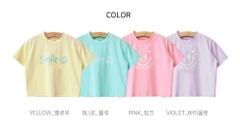 Áo cotton Bebezoo Smile nhiều màu pastel cho bé size 100-150