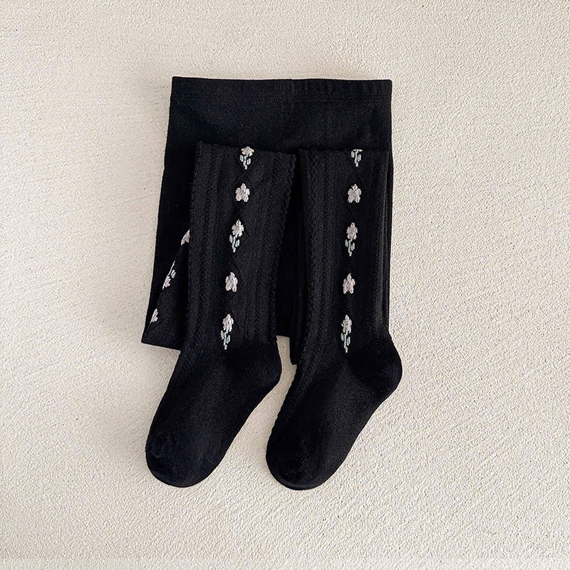 Quần tất hoạ tiết hoa nhiều màu cho bé gái size 90-140
