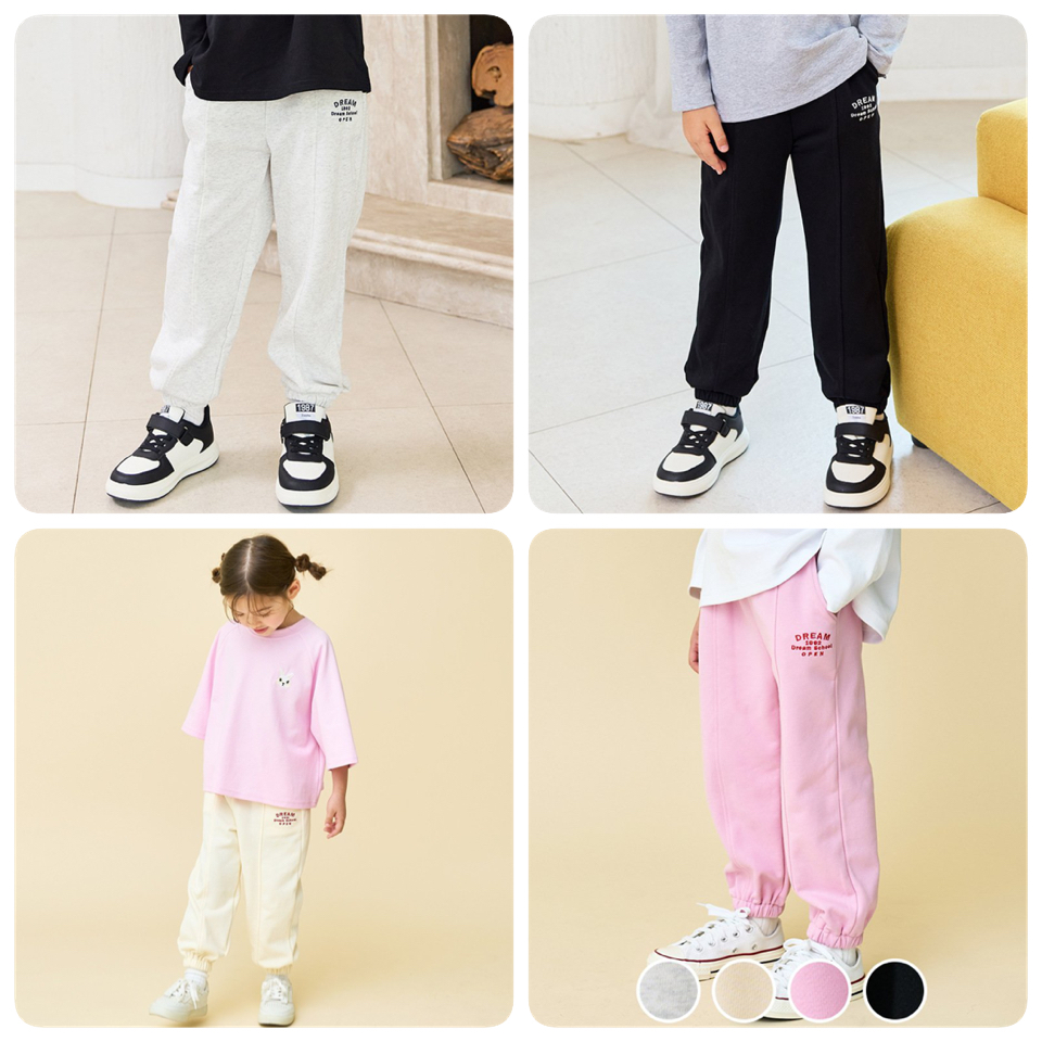 Quần nỉ da cá Bebezoo thêu chữ Dream 4 màu cho bé size 100-150