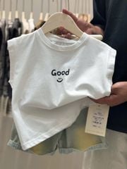 Áo thun sát nách QC nhiều màu cho bé size 90-130